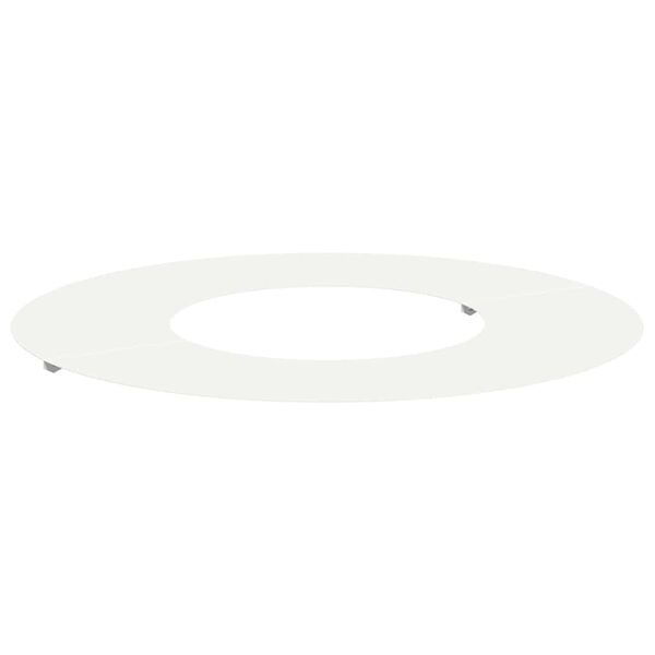 vidaXL geeignet f&uuml;r flachen Baumring Wei&szlig; &Oslash;30 / 60 cm Stahl