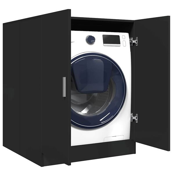 vidaXL Waschmaschinenschrank Schwarz 71x71,5x91,5 cm