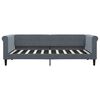 vidaXL Tagesbett mit Matratze Dunkelgrau 90x190 cm Samt