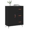 vidaXL Sideboard Schwarz 69,5x34x90 cm Holzwerkstoff