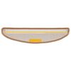vidaXL Stufenmatten 30 Stk. 56x17x3 cm Beige Halbrund