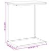 vidaXL Beistelltisch Schwarz 55x35x66 cm Holzwerkstoff