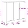 vidaXL Sideboard Weiß 85x34x76 cm Holzwerkstoff
