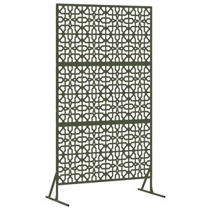 vidaXL Sichtschutz 100 x 50 x 180 cm Stahl Olivgr&uuml;n