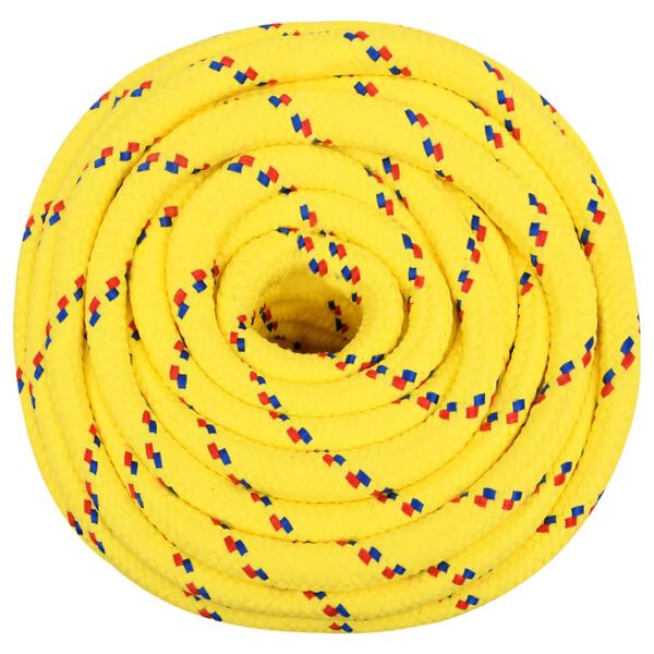 vidaXL Bootsseil Gelb 18 mm 25 m Polypropylen