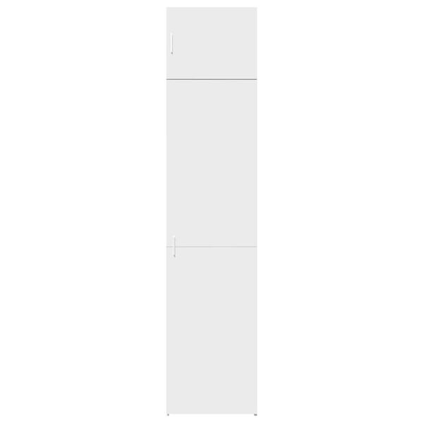 vidaXL Hochschrank Schmal Wei&szlig; 50x42,5x225 cm Holzwerkstoff