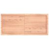 vidaXL Tischplatte 120x50x(2-6) cm Massivholz Behandelt Baumkante