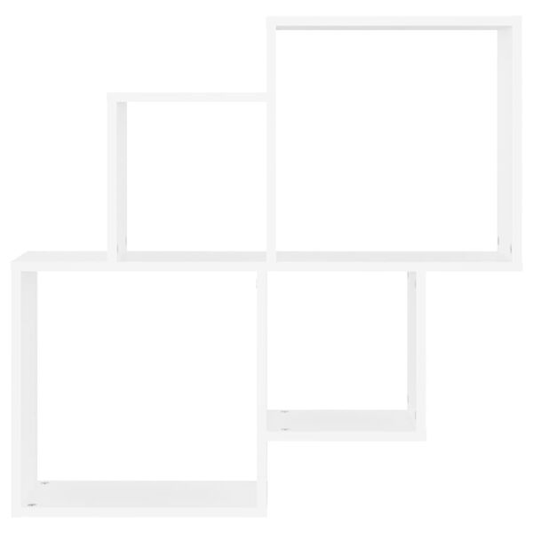 vidaXL Würfelregal Weiß 80x15x78,5 cm Holzwerkstoff