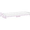 vidaXL Schweberegale 2 Stk. Wei&szlig; 90x23,5x3,8 cm MDF