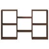 vidaXL Wandregal Braun Eichen-Optik 96x18x60 cm Holzwerkstoff