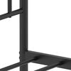 vidaXL Bettgestell mit Kopfteil Metall Schwarz 160x200 cm