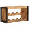 vidaXL Weinregal Braun 80 x 45 x 33 cm Massives grobes Mangoholz
