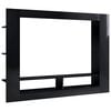 vidaXL TV-Schrank Hochglanz-Schwarz 152x22x113 cm Holzwerkstoff