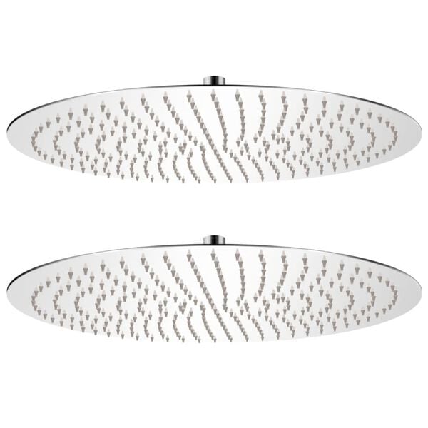 vidaXL Regenduschköpfe 2 Stk. Edelstahl Ø 50 cm