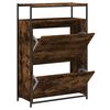 vidaXL Schuhschrank R&auml;uchereiche 75x34x112 cm Holzwerkstoff