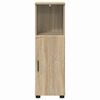 vidaXL Badezimmerschrank mit Speicher Sonoma-Eiche 30 x 35 x 95 cm