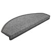 vidaXL Stufenmatten 20 Stk. 65x24x4 cm Dunkelgrau Halbrund Gro&szlig;