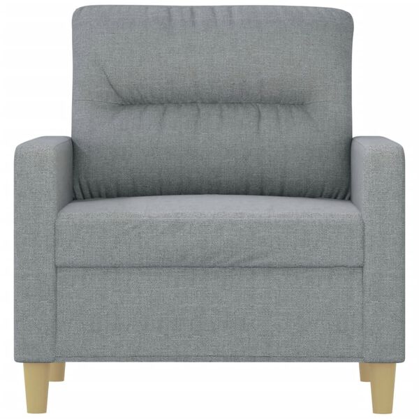 vidaXL Sofasessel Hellgrau 60 cm Stoff