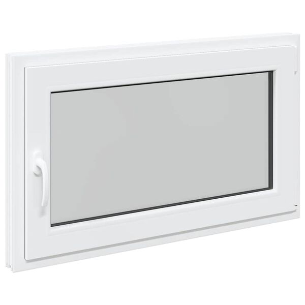 vidaXL Kellerfenster "RISOR" 100x70 cm Drehkipp DIN Rechts Wei&szlig;