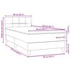 vidaXL Boxspringbett mit Matratze Dunkelgr&uuml;n 90x210 cm Samt