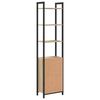 vidaXL B&uuml;cherregal Sonoma-Eiche 40 x 24 x 161 cm Holzwerkstoff