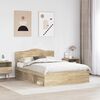 vidaXL Bettrahmen Sonoma 160 x 200 cm Massives Kiefernholz