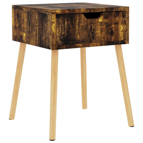 vidaXL Nachttisch R&auml;uchereiche 40x40x56 cm Holzwerkstoff
