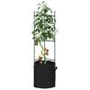 vidaXL Tomatenk&auml;fige mit Pflanzs&auml;cken 4 Stk. 116 cm Stahl und PP