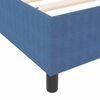 vidaXL Boxspringbett Blau und Wei&szlig; 120 x 190 cm Cordstoff