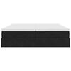 vidaXL Ottoman-Bett mit Matratzen Schwarz 200x200 cm Samt