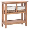 vidaXL Konsolentisch Massives Mahagoniholz 69x28x70 cm