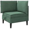vidaXL Sofa mit Stauraum Meergr&uuml;n Samt