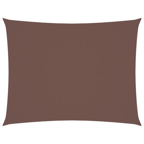 vidaXL Sonnensegel Oxford-Gewebe Rechteckig 6x8 m Braun