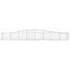 vidaXL Gabionen mit Hochbogen 5 Stk. 400x50x40/60cm Verzinktes Eisen