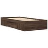 vidaXL Bettgestell ohne Matratze Braun Eiche 90x200 cm Holzwerkstoff