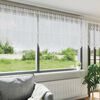 vidaXL Spitzenvorhang mit Vorh&auml;ngen Floral Wei&szlig; 120 x 750 cm Polyester