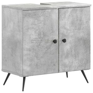 vidaXL Waschbeckenschrank BREDA Betongrau 59,5 x 31,5 x 59 cm