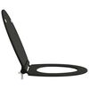 vidaXL Toilettensitz Schwarz 45,5 x 37,5 x 3,8 cm Duroplast