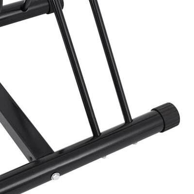 vidaXL Fahrradständer für 2 Fahrräder Freistehend Stahl