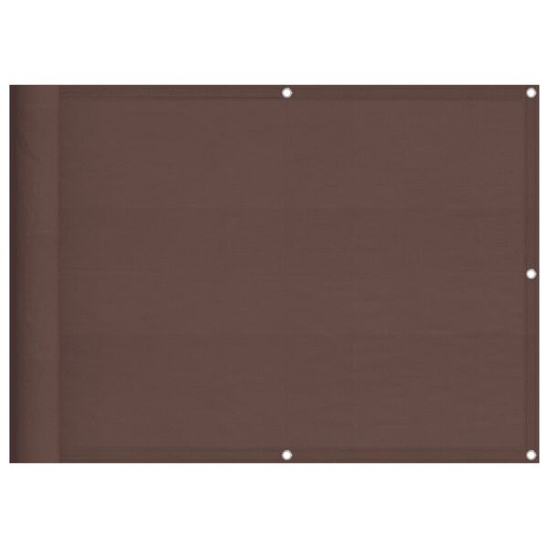 vidaXL Balkon-Sichtschutz Braun 75x800 cm 100 % Polyester-Oxford