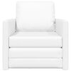 vidaXL Schlafsofa 60cm Wei&szlig; Kunstleder