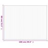 vidaXL Teppich Rechteckig Braun 80x100 cm Bambus