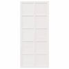 vidaXL Scheunent&uuml;r Wei&szlig; 90 x 2,5 x 208 cm Massives Kiefernholz
