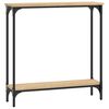 vidaXL Konsolentisch Sonoma-Eiche 75 x 22,5 x 75 cm Holzwerkstoff