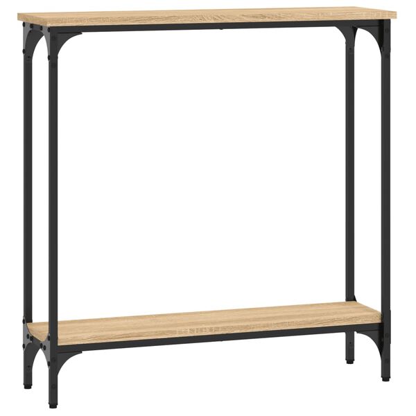 vidaXL Konsolentisch Sonoma-Eiche 75 x 22,5 x 75 cm Holzwerkstoff