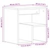 vidaXL Nachttisch 2 pcs Schwarz Eichen-Optik 40 x 30 x 40 cm