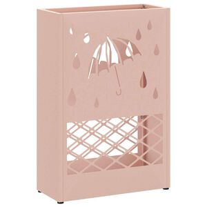 vidaXL Regenschirmst&auml;nder Rosa 28 x 12 x 41 cm Stahl