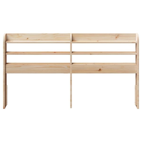 vidaXL Kopfteil mit Ablagen 160 cm Massivholz Kiefer