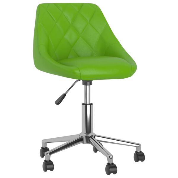 vidaXL Esszimmerst&uuml;hle 4 Stk. Drehbar Gr&uuml;n Kunstleder