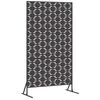 vidaXL Sichtschutz 100 x 50 x 180 cm Stahl Schwarz